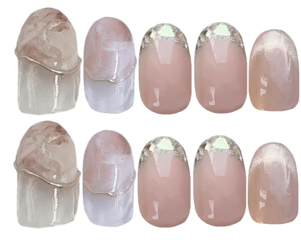 Amazon | フレンチガーリー ネイルチップ ピンク ジェル素材 | 834NAIL